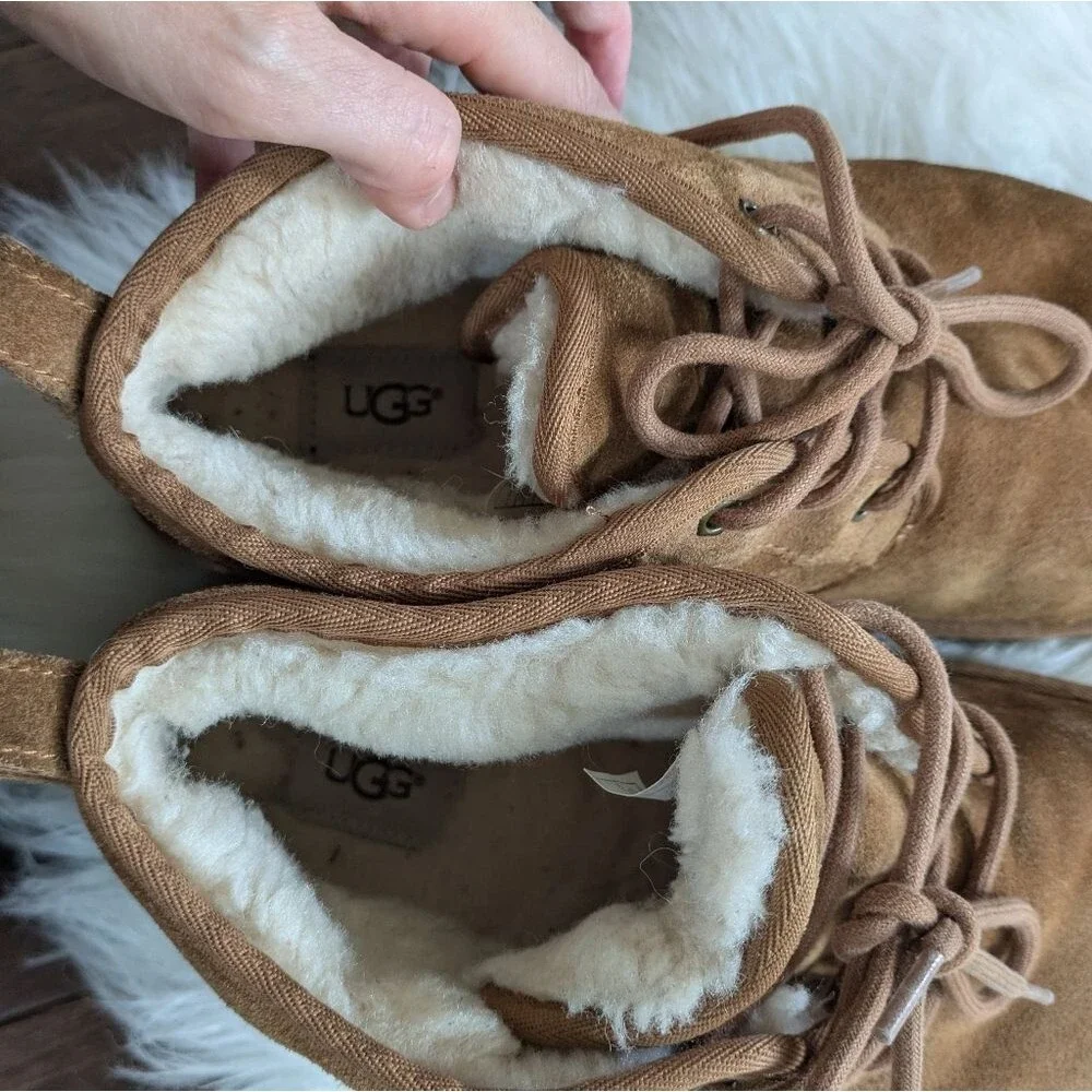UGG Neumel Chestnut Brown Suede Ankle Chukka Boots Size 11